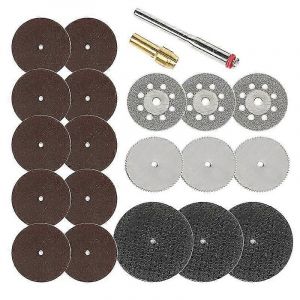 21pcs Résine Disque De Coupe Roue Pour Dremel Accessoires Disques De Coupe Outils Rotatifs Lame De Scie Ensemble De Découpe Du Bois - Neuf