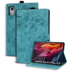 Coque pour Lenovo Tab K11 Plus/M11 Plus 11.45" 2024 Housse &Eacute;tui de Protection avec Support Fonction Lenovo Tab K11 Plus &Eacute;tui &agrave; Rabat avec Porte-Pencil pour Lenovo Tab M11 Plus Vert Clair - Neuf