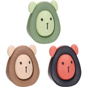LETNERNY-Lot De 3 Butées De Porte Mignonnes En Silicone Pour Plusieurs Sols, Butée De Porte Décorative Pour Maison, Salle De Classe, Bureau - Neuf
