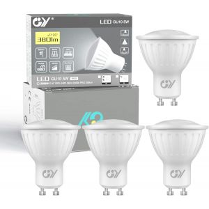 Ampoules Led Gu10 4.9w Equivalent 80w, 790lm 4000k Blanc Neutre, Angle De Lumière 120°, Ampoule Gu10 Led Efficacité Energétique, Non-Dimmable, Lot De 10 - Neuf