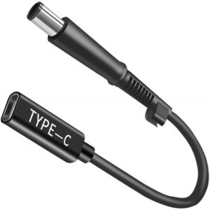 KALANKA-Adaptateur USB type C 100 W vers DC 7,4 x 5,0 mm mâle vers DC femelle 12 V 19 V 20 V Adaptateur DC 7,4 x 5,0 mm vers adaptateur USB C pour ordinateur portable HP série - Neuf