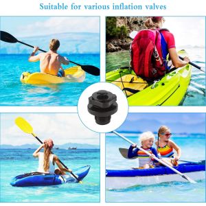 Kayak Gonflable, 6pcs Gonflable D'air De Remplacement De La Valve En Raft Canoë, Bateau Gonflable Valve De Remplacer L'ancien Gonfler D'air De La Valve Et Des Accessoires Pour Kayak - Neuf