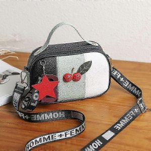 Sac bandoulière femme en cuir PU, sac à main mignon pour la ville, les vacances, la plage, le médecin, sac à bandoulière - Neuf