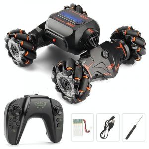 Voiture Télécommandée Enfant Cascade 360° Lumières Stunt Tout-Terrain Orange YONIS - Neuf