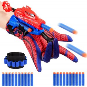 MDY-Spid-ER Jouet Garcon 3 4 5 6 7 Ans, Lance Toile Spid-ER Jouet Enfant 3-7 Ans Garçon Cadeau Garcon Fille 3-8 Ans Gant Deguisement Lanceur Spid-ER Jeux Exterieur Enfant 3-12 Ans Cadeau Paques - Neuf