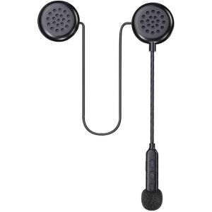 lbgwp60-Casque De Moto, Casque De Moto, Casque Bluetooth 5.0, Casque De Communication Sans Fil, Étanche, Coupe-Vent, Pour L'Extérieur Pour Gps/Contrôle Des Appels Musicaux/Cyclisme/Ski - Neuf