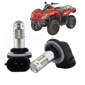 2PC 80W LED Ampoule Super Blanc Feux De Route Pour Chat Arctique 400 500 550 650 700 1000 700s Prowler xt 550 HDX - Neuf