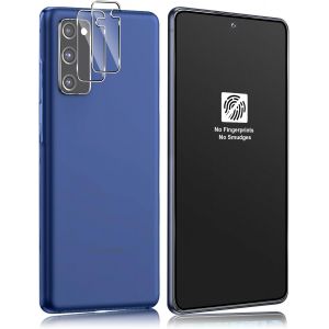 TRAHOO-Couverture Compl&egrave;te Verre Tremp&eacute; Mat pour Samsung Galaxy S20 FE 4G/5G et Cam&eacute;ra Arri&egrave;re Protecteur [2+2 Pi&egrave;ces], Anti-Reflet, Anti-Traces de Doigts, 9H Duret&eacute; Matt Protection &eacute;cran - Neuf