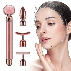 Appareil De Massage Facial 4 En 1 : Rouleau De Massage Pour Le Visage, Les Bras, Les Yeux Et Le Nez. Outil De Beaut&eacute; Pour Les Soins De La Peau. - Neuf