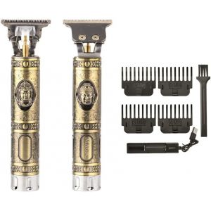 Tondeuse A Cheveux Hommes Professionnelle Sans Fil. Tondeuse Barbe Pour Usage Domestique Et Salon De Coiffure. Pile Rechargeable Fournie, 4 Peignes De Limite Et Chargeur Usb - Neuf