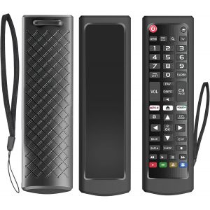 Housse De Protection Pour Télécommande Lg Tv,S'Applique À Tous Les Modèles De Tv Lg Akb| Coque En Silicone Pour Telecommande Universelle,Pour Akb75095308 Akb75095307 Akb73715601 Etc.Noir - Neuf