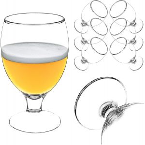 Lot De 6 Verres À Bière, 370 Ml, En Verre, Verres À Bière, Verres À Bière Pour Pils, Verres À Bière Claire, Blé Et Artisanal, Chopes À Bière, Verres À Bière De Blé - Neuf