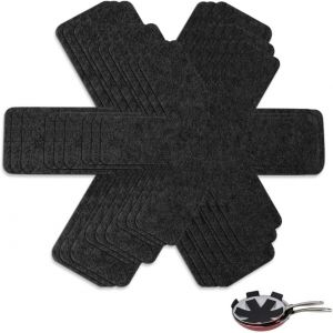 Kalanka-9 Pièces Protege Casserole Et Poele,Protection Poele Feutrine,Pan Protector,Tapis Protection Poêle,Separateur Casserole Empilables,Protecteur Poele Antirayures,Cuisine Pour Éviter Les Rayures - Neuf