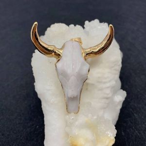 Pendentif En Corne De T&ecirc;te De Taureau, Vintage, T&ecirc;te De Vache, Breloques En R&eacute;sine, Bijoux &Agrave; La Mode, Bricolage Pour Femmes Et Hommes, Accessoires De Collier--Q - Neuf