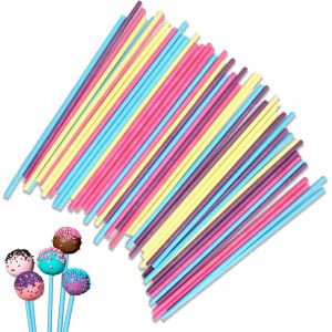 Kalanka-Lot De 50 B&acirc;tonnets Pour Sucettes Et Cake Pops, B&acirc;tonnets En Papier Pour Bonbons, P&acirc;tisseries, Biscuits, Bonbons - Neuf
