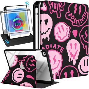 Étui Pour Ipad Mini 4/5, Support Rotatif À 360 Degrés Avec Porte-Crayon Pour Femmes Et Filles, Étui Folio Aesthetici Pretty Cool Pour Ipad Mini 4e/5e Génération, 7,9 Pouces[Coq9129865] - Neuf