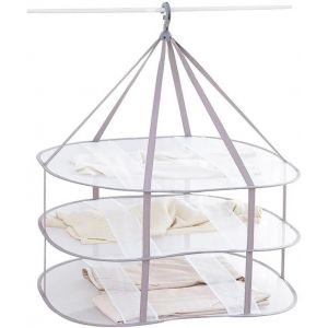 Sechoir a Vetements Pliable Maille 3 Etages 30.3 Pouces L * 24.5 Pouces W * 30.7 Pouces H - Neuf