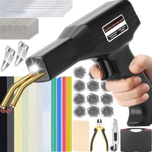 VornixorSarlshopPoste &agrave; souder en plastique 220 W 2 en 1 avec 800 clous de soudure (6 mod&egrave;les), kit de r&eacute;paration de pare-chocs de voiture avec 56 tiges de soudure, utilis&eacute; pour le soudage du plastiq - Neuf