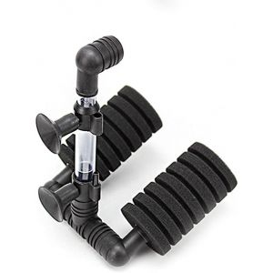 Letnerny-Double Éponge Filtrante Super Biochimique Pour Aquarium Jusqu'à 200 L Avec Récipient Pour Augmenter L'oxygène Et Le Cycle (Filtre) - Neuf