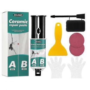 Pate de reparation pour baignoire blanche, kit de reparation, kit de reparation pour fissures de baignoire, kit de reparation pour carrelage, lavabo et douche, kit de reparation pour trous rayes - MMIAO - Neuf