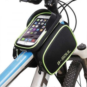 Cadre De V&eacute;lo De Sac Avec Le Titulaire T&eacute;l&eacute;phone, Le Vert Avant De V&eacute;lo Tube Sup&eacute;rieur De Poche Pour Un Acc&egrave;s Facile Et Le Stockage - Neuf