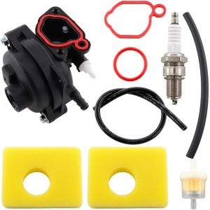 SUBZONAL-Carburateur compatible avec moteurs Briggs & Stratton 300E, 450E, 500E 550E 575E 600E OVH, 591979, 595656, 590556 591160 tondeuse &agrave; gazon avec Filtre &agrave; Air Filtre &agrave; Essence Bougie d'allumage - Neuf