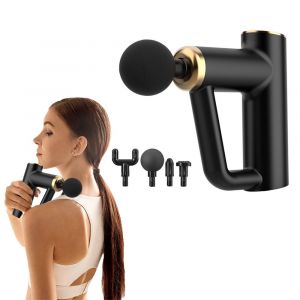 Pistolet De Massage Portable Pour Tissus Profonds Avec 4 T&ecirc;tes Interchangeables Et &Eacute;cran Tactile Lcd - Neuf