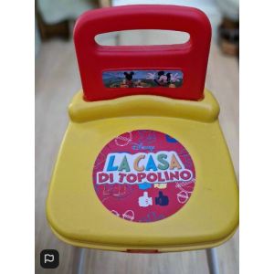 2-in-1 Kids&iquest; Chair & Toy Storage &iquest; Red & Yellow with 14 Jumbo Building Blocks - Neuf