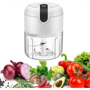 Mini hachoir à ail électrique,Robot culinaire,Hachoir à ail sans fil portable - Neuf