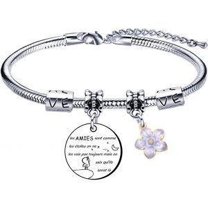 Kalsw-Noel Amie Bracelets Pour Amiti&eacute; Meilleure Amie Anniversaire Bracelet Amie Bracelet Pour Amie Meilleure Amie Cadeau Femme Amie Bracelet Femme - Neuf