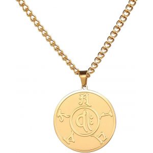 KAL-Collier De Pri&egrave;re Bouddhiste Tib&eacute;tain Om Mani Padme Hum Avec Pendentif De Pri&egrave;re Om Et Roue De Pri&egrave;re Divination Patron Saint Amulette Yoga M&eacute;ditation Bijoux Religieux Femmes Hommes - Neuf