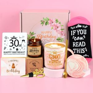 Cadeau Femme 30 Ans, Cadeau Anniversaire Femme 30 Ans, Coffret Cadeau Femme 30 Ans, Tasse Boite Cadeau Anniversaire Pour 30 Ans Femme, Idee Cadeau Femme Anniversaire Pour Soeu Meilleure Amie - Neuf