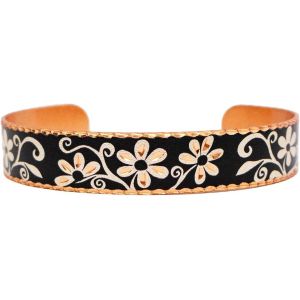 Bracelet R&eacute;glable En Cuivre Pour Femme Et Fille,Fabriqu&eacute; &Agrave; La Main,Bijou En Cuivre Avec Fond Multicolore - Neuf