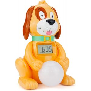 BIGMONAT Réveil pour Enfants,Réveil de Dessin Animé pour Chien,Réveil Chronométré Spécial pour Les étudiants,Horloge Numérique Créative,Alimenté par Un Adaptateur Secteur ou Une Batterie. - Neuf