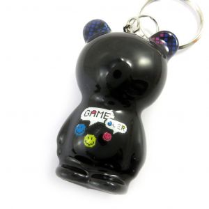 Promotion ! Porte-Cl&eacute;s 'crazy Buddy' Game Over - 70x55x35 Mm - Neuf