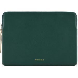 Housse Pour Ordinateur Portable Compatible Avec Macbook Pro 14 Pouces M4 M3 M2 M1 Pro/Max 2024-2021, Housse De Protection En Cuir Synth&eacute;tique, Vert[COM912118] - Neuf