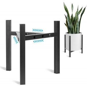Support de plante r&eacute;glable en m&eacute;tal pour int&eacute;rieur,moderne,robuste et stable,d&eacute;coration d'angle pour int&eacute;rieur et ext&eacute;rieur,convient aux pots de 20,3 cm,25,4 cm,28 cm,28 cm,30,5 cm - Neuf
