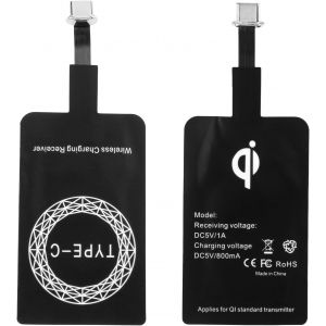 Ersan-2pcs R&eacute;cepteur Adaptateur Charge Sans Fil 5v 1000ma, Adaptateur Type C Qi Pour Samsung Galaxy Huawei Xiaomi Motorola Google Pixel Oppo Vivo Son Et Autres T&eacute;l&eacute;phones Android Usb C - Neuf