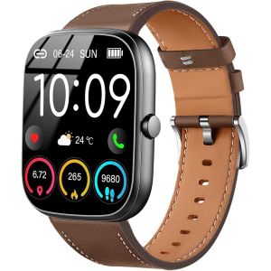 LORANKA-Bracelet Compatible avec uaue T60/T50S,22 mm Bracelet Cuir pour Jugeman P99/Y66,Nerunsa P66D,T50S/T50H, Popglory P66, ENOMIR IDW19/LW51/LW11,TOOBUR IDW13/IDW16/IDW19/BW01 - Neuf