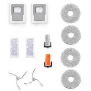 Kit d&iquest;Accessoires Pour DJI ROMO P/Romo S/RomoA - 2 brosses Principales, 2 Brosses de Dalayage, 2 filtres HEPA, 2 Sacs &agrave; poussi&egrave;re, 4 Tampons de Nettoyage - Neuf