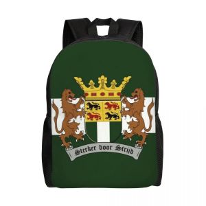 Wapen Van Rotterdam ¿ sac à dos personnalisé pour femmes et hommes, sac à livres décontracté pour collège et école, armoiries de Rotterdam, sacs drapeau hollandais - Neuf