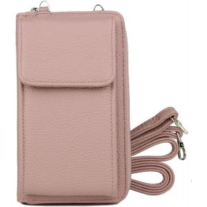 RFCBC-Petit sac à bandoulière pour téléphone portable - Portefeuille pour femme - Protection RFID - Pour téléphone portable - Avec compartiments pour cartes et bandoulière réglable - Neuf