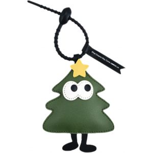 KAL-Porte Cl&eacute; Avec Arbre De No&euml;l, L&eacute;s Pour Adolescentes Et Filles, Cadeau Noel, Porte Cl&eacute; De Mati&egrave;re Cuir - Neuf