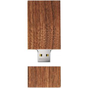 Clé USB 2.0 haute vitesse en bois 8 Go avec mémoire de stockage de la date (noyer) - Neuf