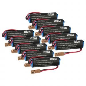 vhbw 10x Batterie compatible avec Mitsubishi ER6V C4 outil de mesure (2000mAh, 3,6V, Li-ion) - Neuf