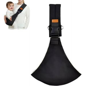Porte Bebe Toddler R&eacute;glable, Echarpe De Portage Bebe L&eacute;ger Et Respirant, Baby Carrier Physiologique S'applique &Agrave; 6-36 Mois, Sling B&eacute;b&eacute; Randonn&eacute;e Ergonomique, Babycare Portage (Noir B) - Neuf