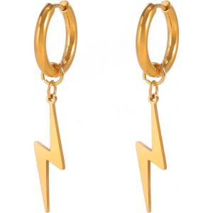 Kal-Boucles D'oreilles Pendantes En Forme D'&eacute;clairs Boucles D'oreilles &Agrave; Crochets Flash Thunder Fashion Bijoux Punk Cadeau De F&ecirc;te Hip Hop 80s Pour Les Femmes Et Les Hommes - Neuf