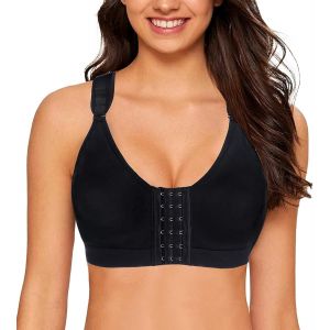 Nbgcm-Femme Soutien Gorge Post Operatoire Sport Fermeture Devant Sans Armature Brassiere Yoga - Neuf