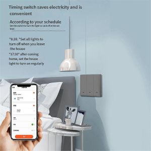 Interrupteur intelligent Tuya Smart Switch 3 gris - Neuf