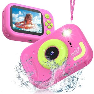 KALANKA-Appareil Photo Enfant Étanche, 48MP 1080P Appareil Photo Numérique Enfant, 32,8 Pieds Caméra sous-Marine avec Écran 2,4 Pouces, LED Flash, Carte TF 32 Go, Cadeau pour Filles Garçons 3-12 Ans, - Neuf